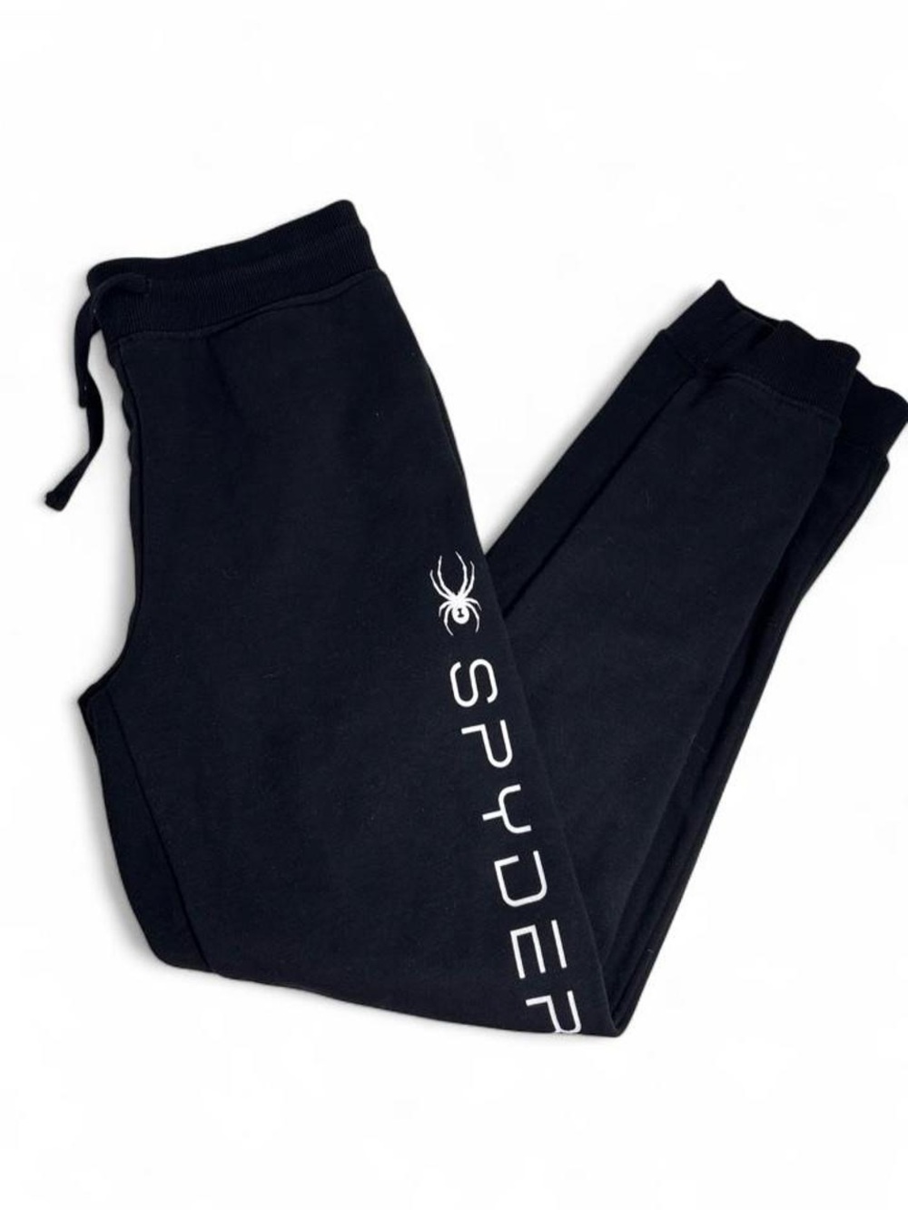 Spyder Black Jogger Pants with White Logo